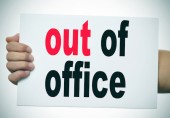 out of office sign